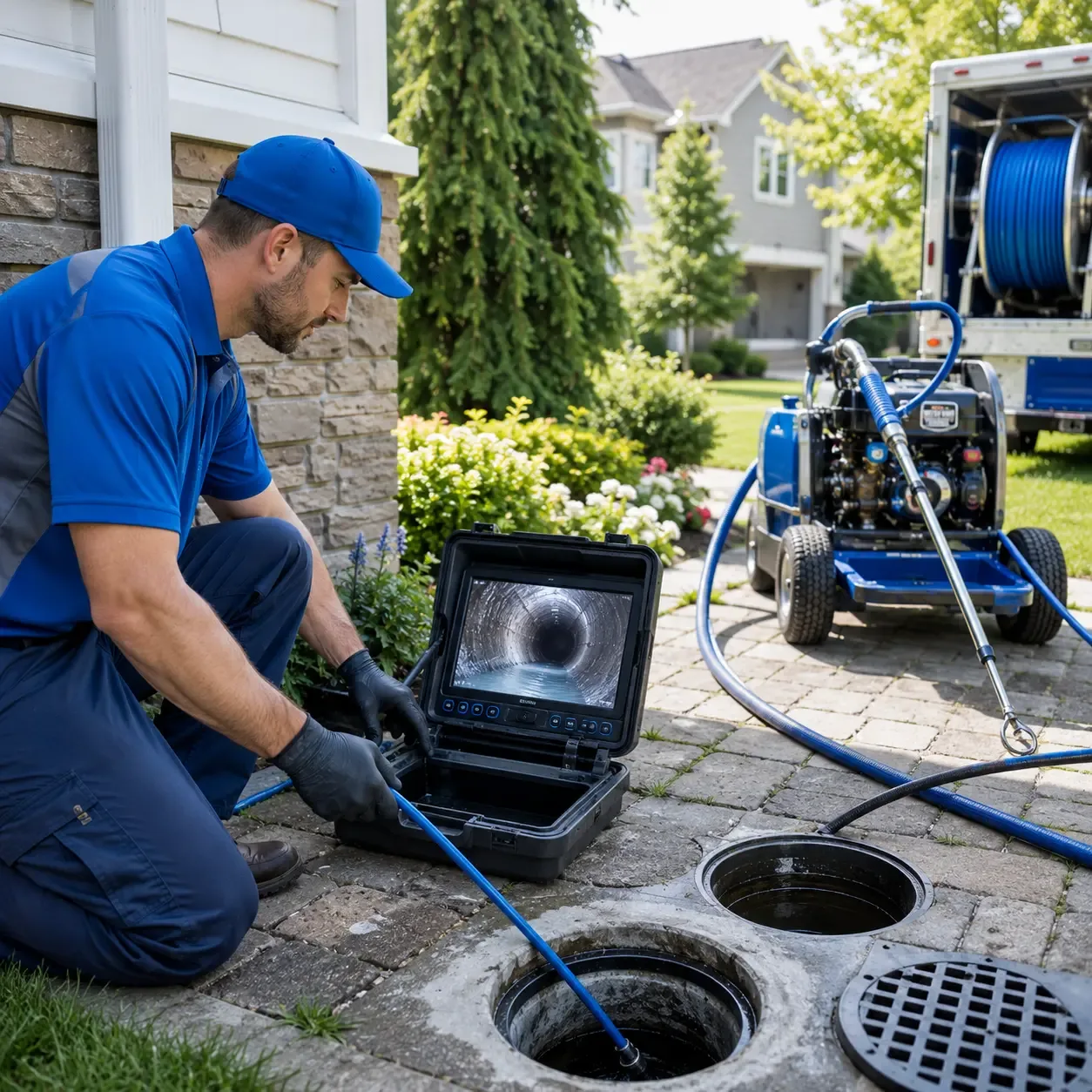 Outdoor drain cleaning professionals serving Port Jefferson, NY